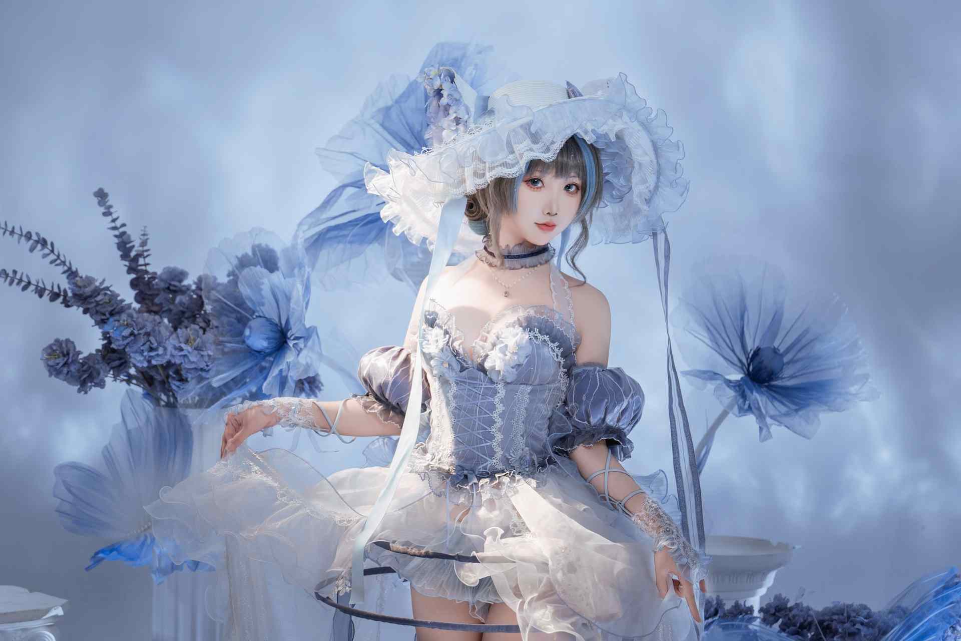 面饼仙儿碧蓝航线 柴郡礼服废稿